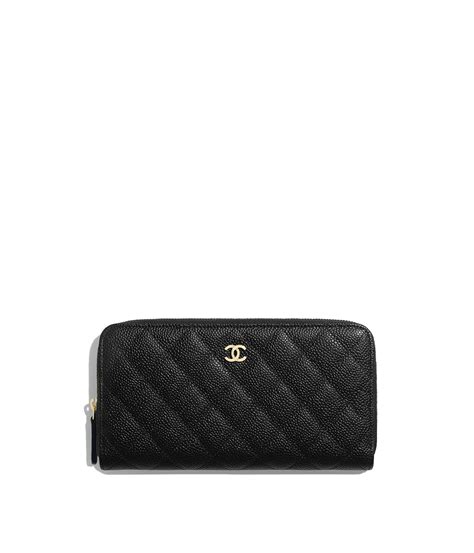 chanel long wallet 22|Chanel zipped wallet.